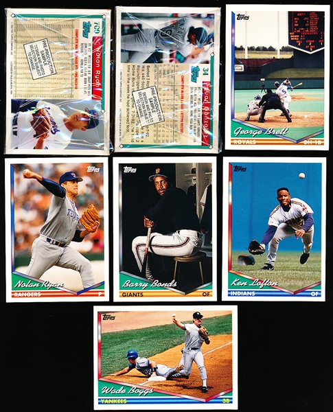 Lot Detail - 1994 Topps Baseball Promo Complete Sets Of 9- 3 Sets (2 