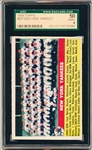 1956 Topps Baseball- #251 Yankees Team- SGC 50 (Vg-Ex 4)