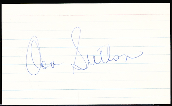 Autographed Don Sutton MLB Index Card