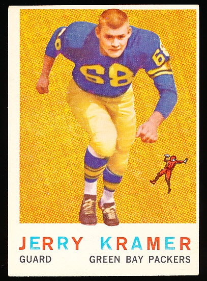 1959 Topps Football- #116 Jerry Kramer RC, Packers