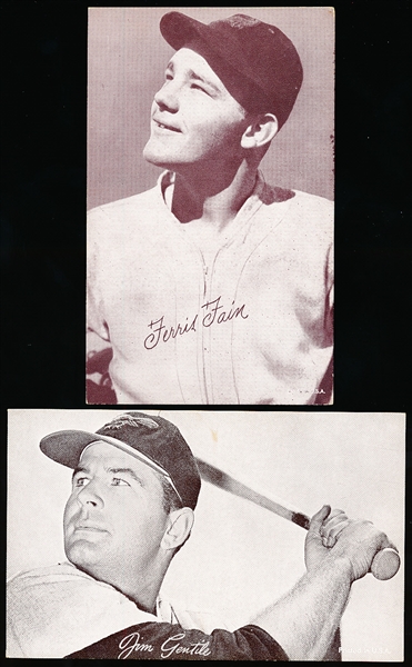 1947-66 Baseball Exhibits- 2 Diff