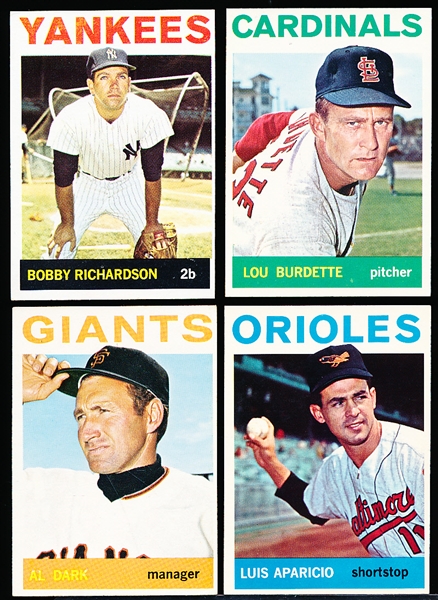 1964 Topps Baseball- 4 Cards