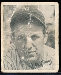 1936 Goudey B&W Bb- Lefty Gomez, Yankees- (Double/ Foul Out Back)