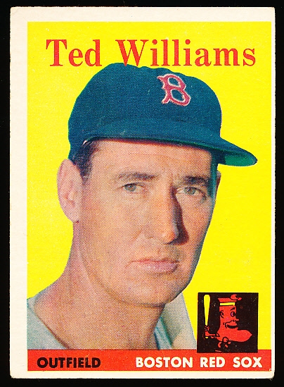 1958 Topps Baseball- #1 Ted Williams, Red Sox