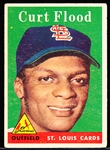 1958 Topps Baseball- #464 Curt Flood RC, Cardinals