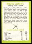 1963 Fleer Baseball- #56 Roberto Clemente, Pirates