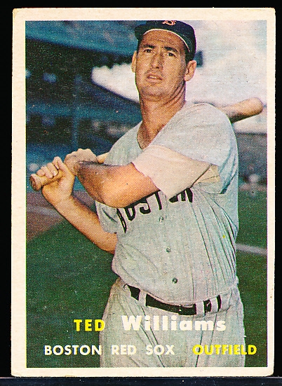 1957 Topps Baseball- #1 Ted Williams, Red Sox