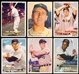 1957 Topps Baseball- 6 Diff