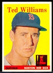 1958 Topps Baseball- #1 Ted Williams, Red Sox