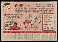 1958 Topps Baseball- #1 Ted Williams, Red Sox