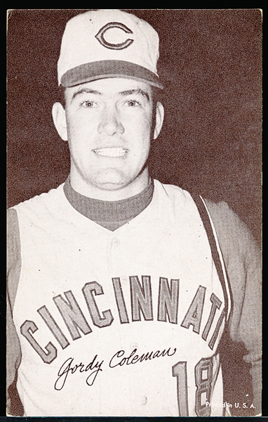 1947-66 Baseball Exhibit- Gordy Coleman, Reds