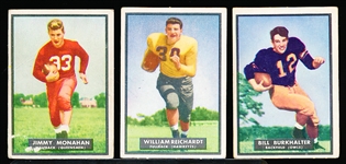 1951 Topps Magic Football- 3 Diff
