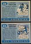 1955 Topps All American Football- 2 Diff