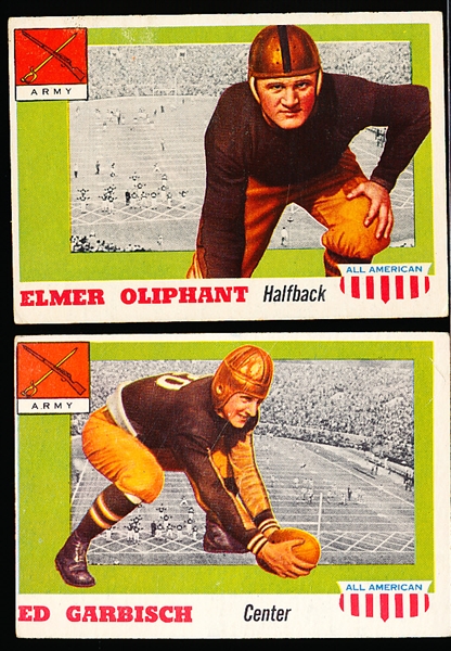 1955 Topps All American Fb- 2 Diff