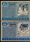 1955 Topps All American Fb- 2 Diff