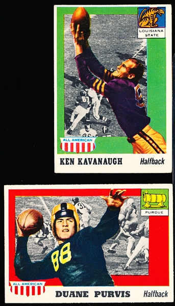 1955 Topps All American Fb- 2 Diff