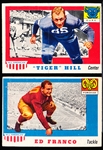 1955 Topps All American Fb- 2 Diff