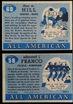 1955 Topps All American Fb- 2 Diff
