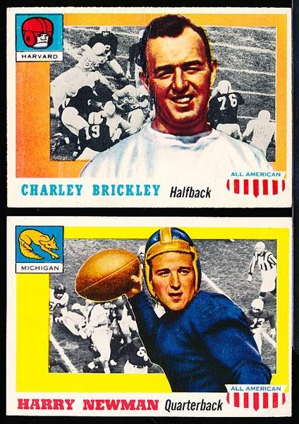 1955 Topps All American Fb- 2 Diff