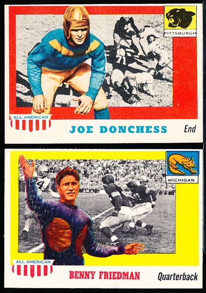 1955 Topps All American Fb- 2 Diff