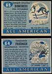 1955 Topps All American Fb- 2 Diff