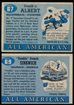 1955 Topps All American Fb- 2 Diff