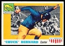 1955 Topps All American Fb- #94 Chuck Bernard, Michigan
