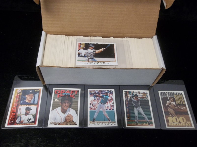 1995 Topps Baseball Complete Set of 660