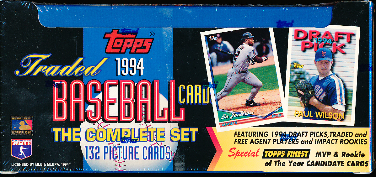 Lot Detail - 1994 Topps Baseball Traded Factory “Flat” Set of 132