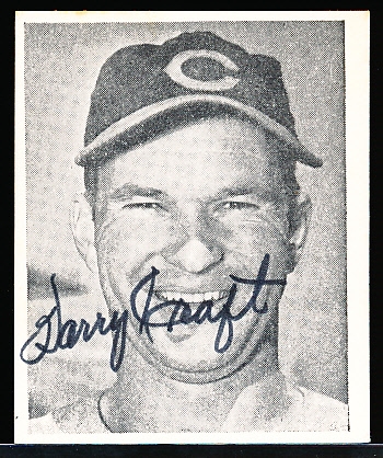 Autographed 1973 TCMA 1940 Harry Hartman Cincinnati Reds MLB Reprint #NNO Harry Craft