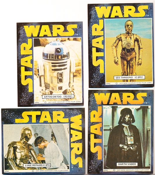 1977 General Mills/Adpac Star Wars Non-Sport Stickers- 4 Diff.