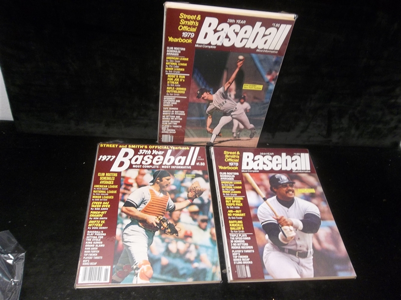 1977-79 The Sporting News Baseball Yearbook- 3 Diff.