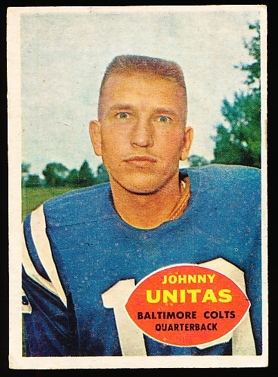 1960 Topps Football- #1 John Unitas, Colts