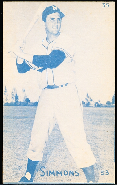 1953 Canadian Baseball Exhibits- #35 John Simmons, Montreal