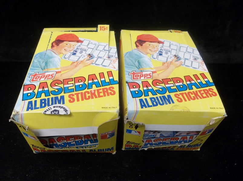 1981 Topps Baseball Stickers- Two Unopened Boxes