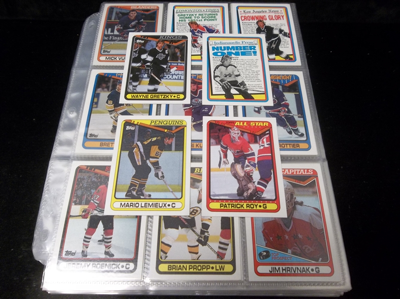 1990-91 Topps Hockey Set of 396