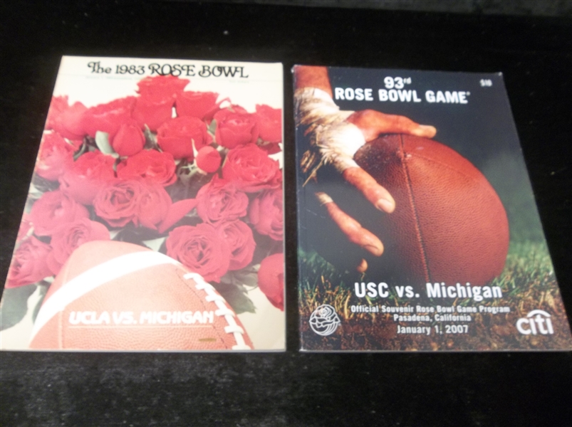 Two Rose Bowl Football Programs