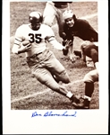 Autographed Doc Blanchard Army NCAA Ftbl. 8” x 10” Backer Board with B/W Action Photo