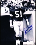 Autographed Jim Ringo Green Bay Packers NFL B/W 8” x 10” Photo