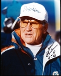 Autographed Don Shula Miami Dolphins NFL Color 8” x 10” Photo