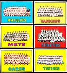 1967 Topps Baseball- 6 Diff Team Cards