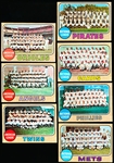 1968 Topps Baseball- 7 Diff Team Cards