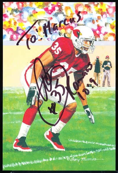 Lot Detail Autographed 2014 Goal Line Art Pro FB HOF Card 287 Aeneas Williams Cardinals