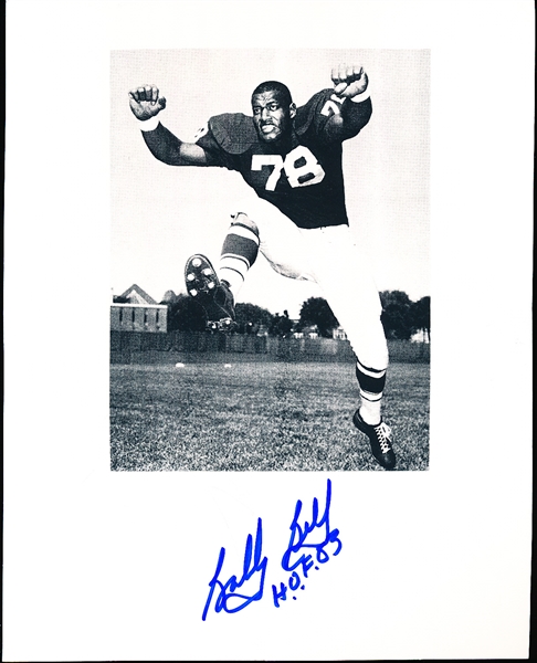 Autographed Bobby Bell University of Minnesota NCAA FB 8” x 10” Backer Board with Photo