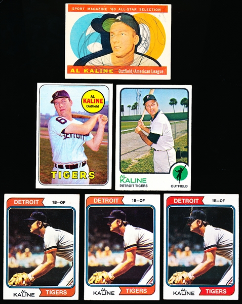 Al Kaline- 6 Cards