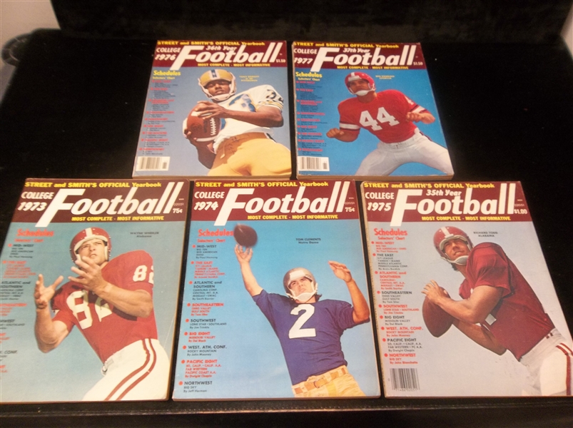 Lot Detail - 1973-77 Street and Smith’s College Football Magazine- 1 ...