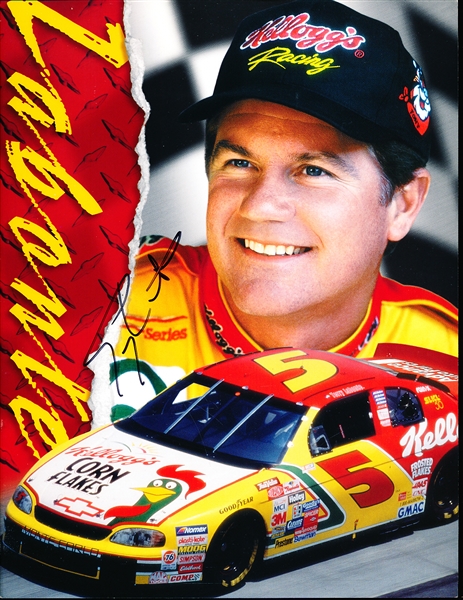 Autographed Terry Labonte NASCAR #5 Kellogg’s Car Color 8-½” x 11” Handout