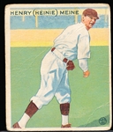 1933 Goudey Baseball- #205 Henry (Heinie) Meinie, Pirates