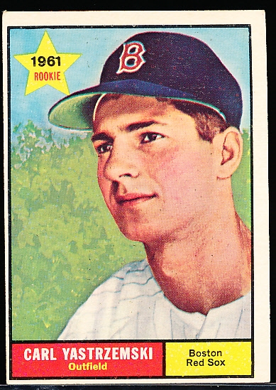 1961 Topps Bb- #287 Carl Yastrzemski, Red Sox