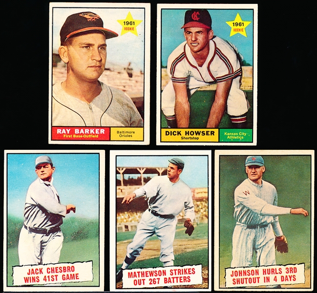 1961 Topps Bb- 5 Diff